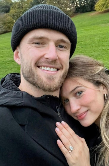 Eric Dier with his fiancee, Anna Modler.